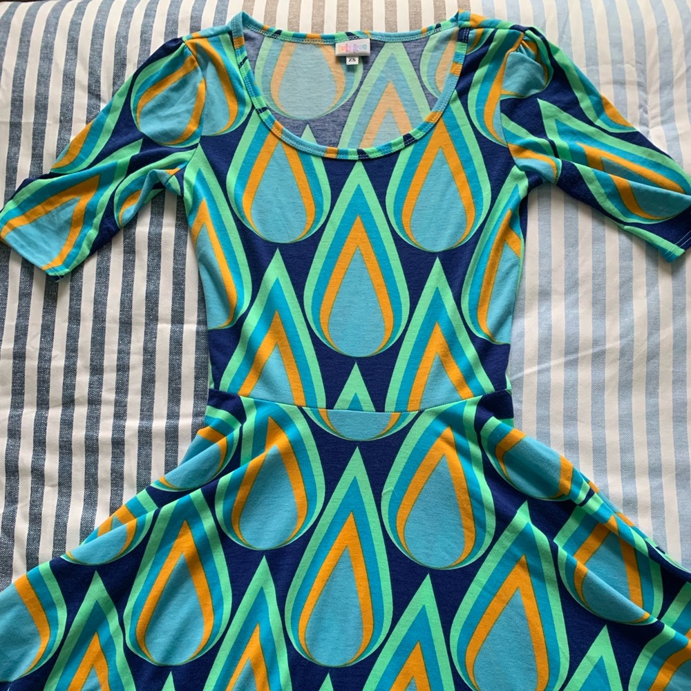 XS EUC LuLaRoe Nicole Dress w/o Pockets